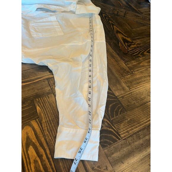 Oversized Sheer White Button Down Women Medium/Large Beachy Trip Resort Coverup - Picture 7 of 9